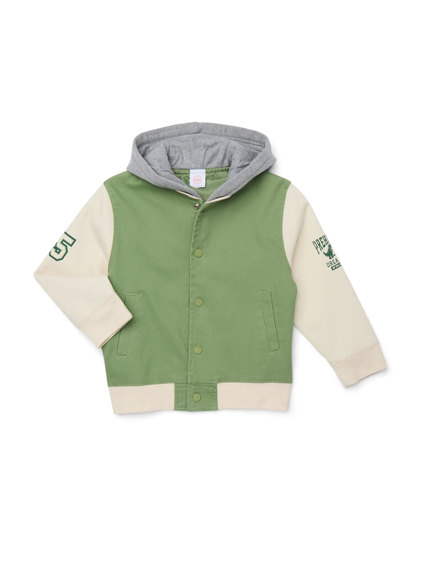 Wonder Nation Little Boy Long Sleeve Bomber Jacket, Sizes 4-10 | Walmart (US)