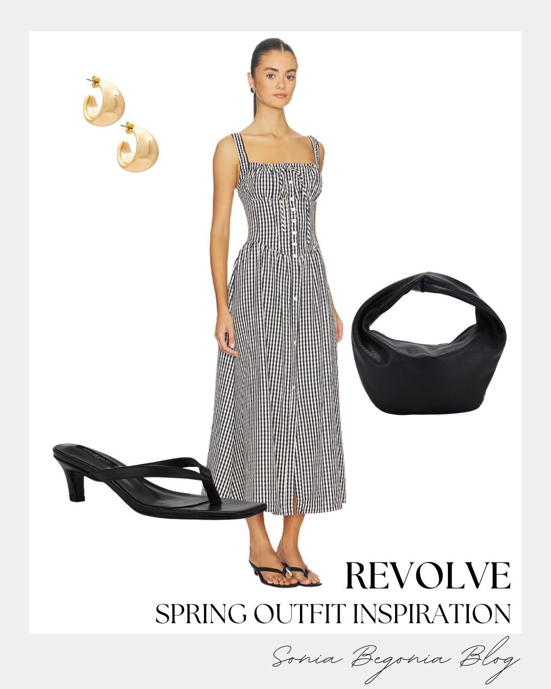 Found the perfect spring dress from Revolve! I am obsessed with this neutral midi. ✨
It’s so elegant with these statement gold earrings and the soft ruched bag. This whole look screams garden party chic! 🩰💐

I also styled a classic black and white gingham maxi for a more effortless everyday look. 🖤
Those little black heels and the structured bag elevate the casual print instantly. Shop my top Revolve picks for the season at the link in my bio! 👠👜

#RevolveStyle #SpringDresses #OOTDInspo #GinghamPrint #FashionBlogger #SpringOutfits #RevolveHaul #ClassyStyle

#LTKgrwm #LTKootd #LTKSeasonal