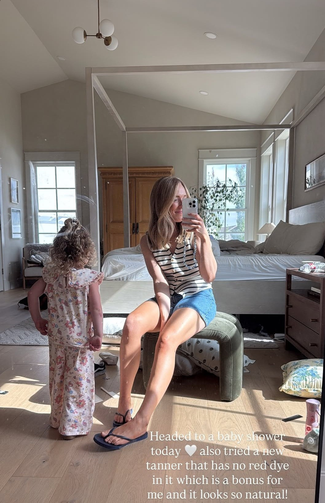 Tried a new self tanner today. Clean ingredients and it looks so natural which is a win for me.  

 #LTKdayinmylife #LTKgrwm #LTKootd