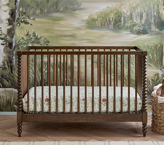 Chris Loves Julia Turned Wood Convertible Crib | Pottery Barn Kids