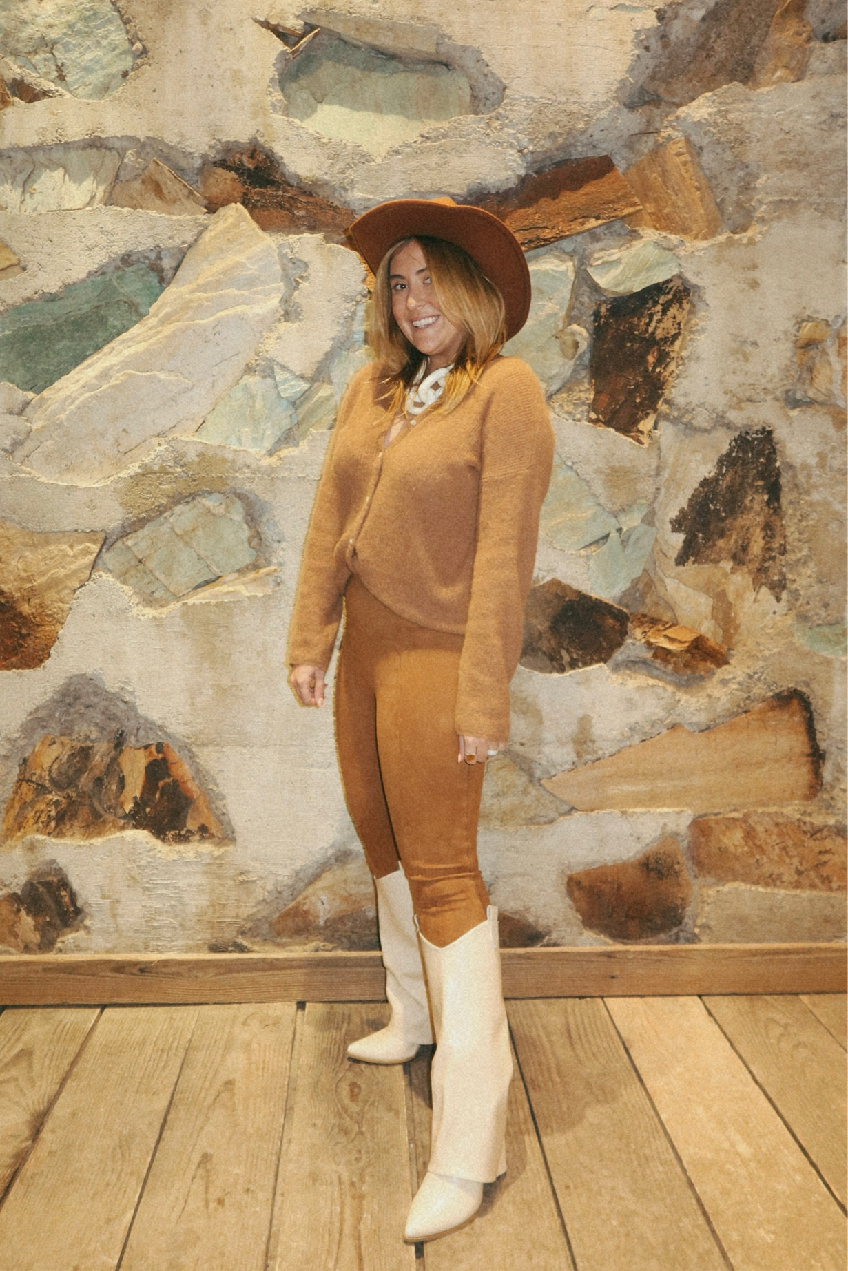 cowboy chic
statement tuckernuck necklace
sezane cardigsn
SPANX suede leggings
white cowboy boots 

#LTKtravel #LTKcurves #LTKshoecrush