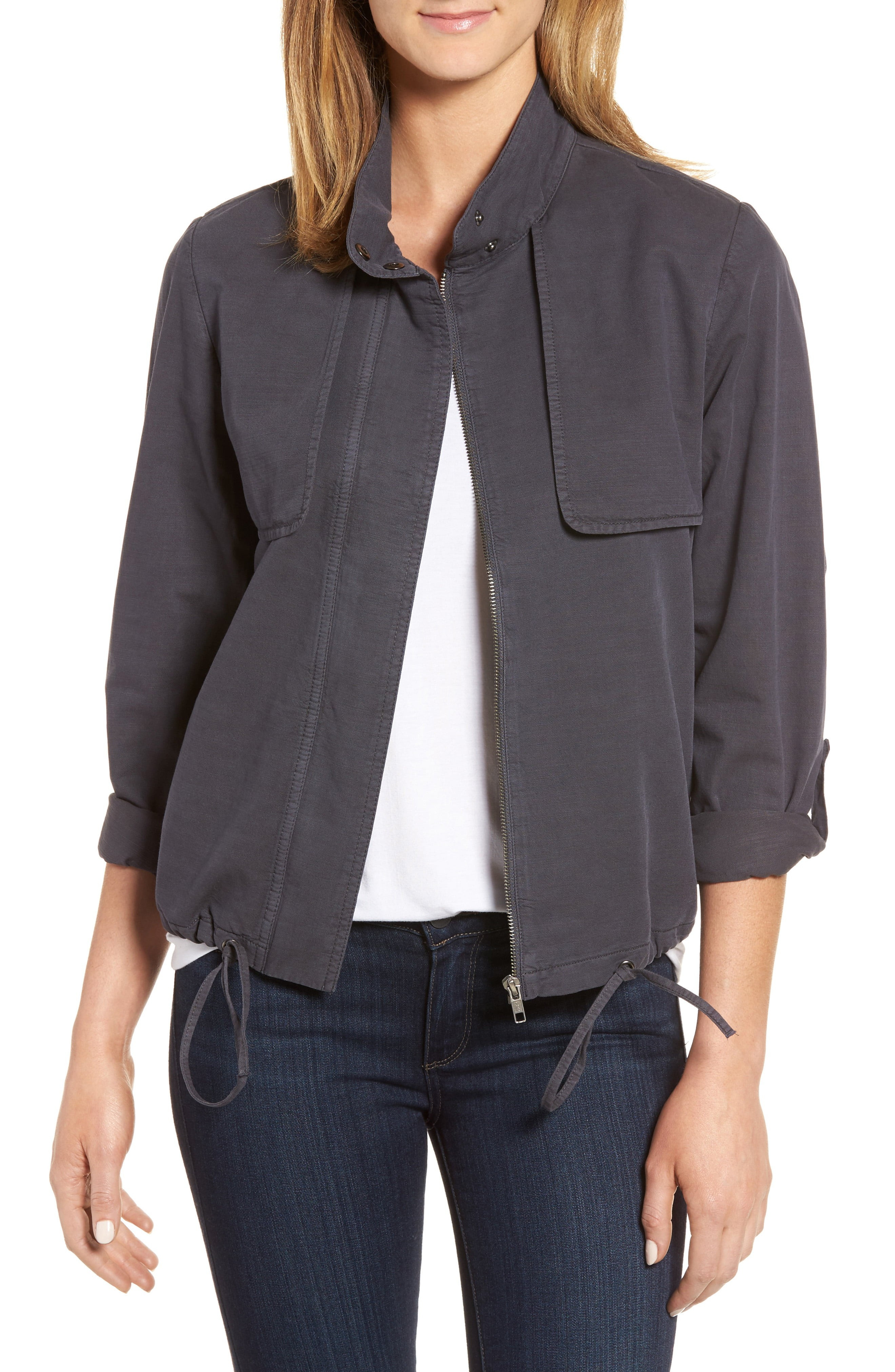 Drawstring Hem Utility Jacket | Nordstrom