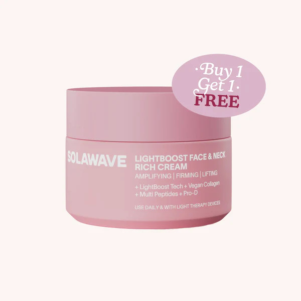 Light Therapy Boosting Face & Neck Cream | Solawave