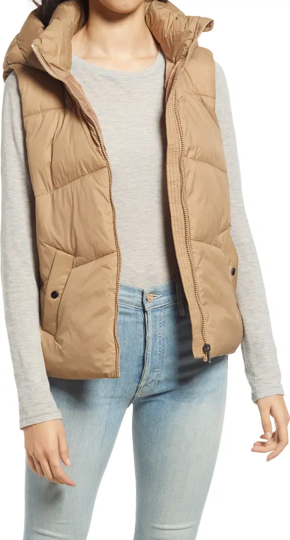 VERO MODA Uppsula Hooded Quilted Vest | Nordstrom | Nordstrom