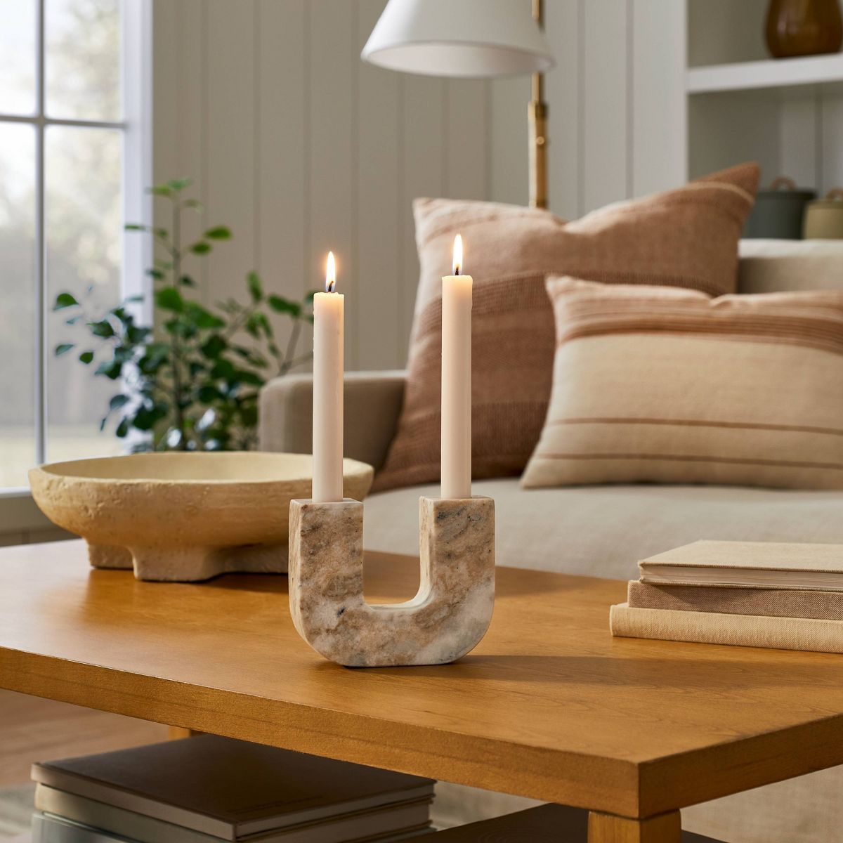 Marble Taper Candle Holder - Threshold™ designed with Studio McGee | Target