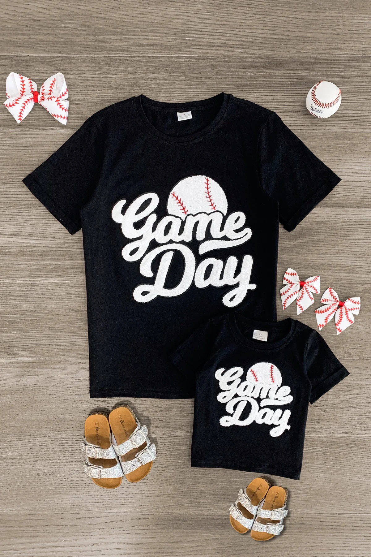 Mom & Me - "Game Day" Chenille Patch Top | Sparkle In Pink