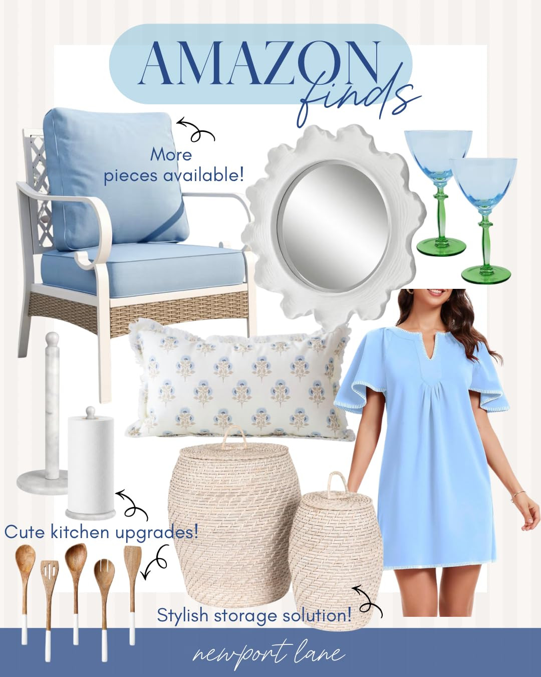 HERA'S HOUSE 4-Piece Patio Furniture Set with Metal & Rattan Design, Includes 2 Fixed Chairs, 3-S... | Amazon (US)