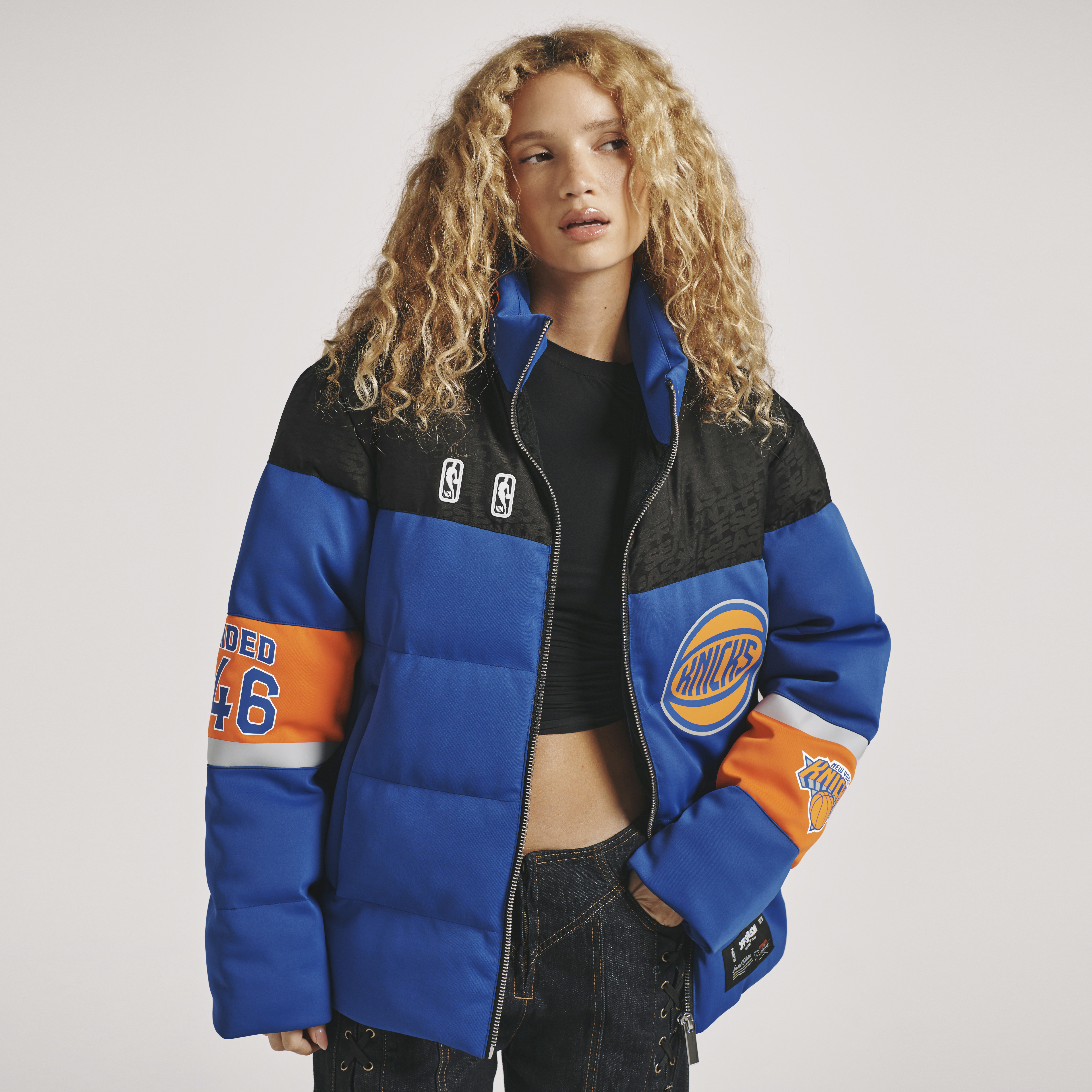 Unisex Blue New York Knicks Standard Puffer Jacket | Fanatics