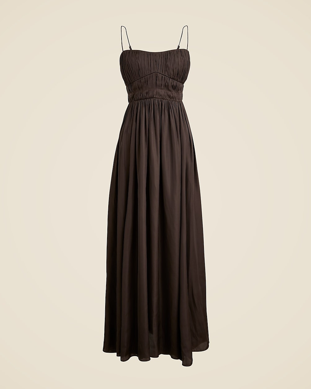Collection ruched maxi dress in luster georgette | J. Crew US