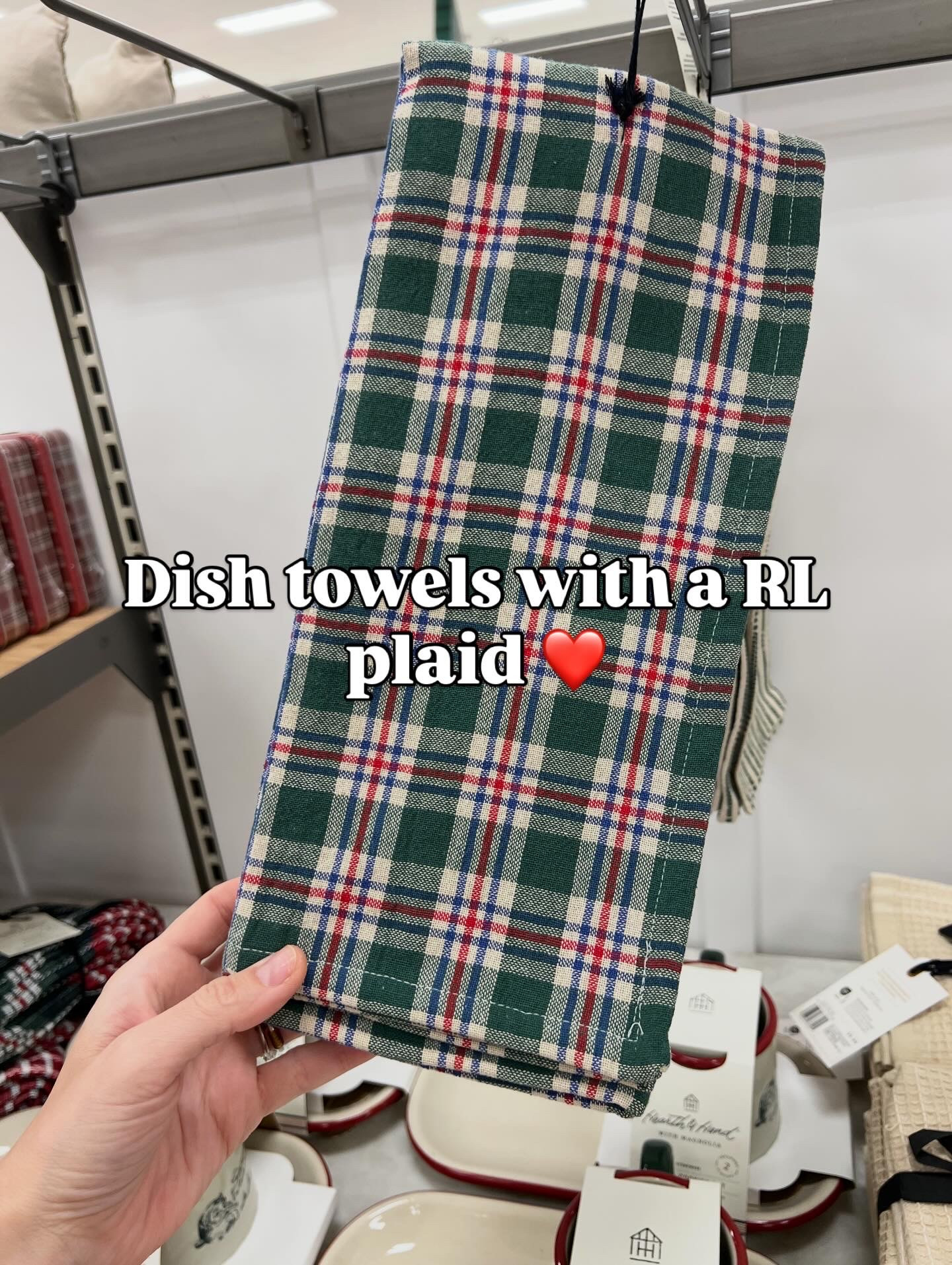 Target dish towels in Ralph Lauren plaid! #targetfinds 

#LTKFindsUnder50