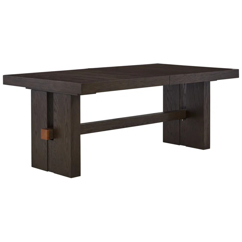 Burkhaus Extendable Solid Oak Dining Table | Wayfair North America