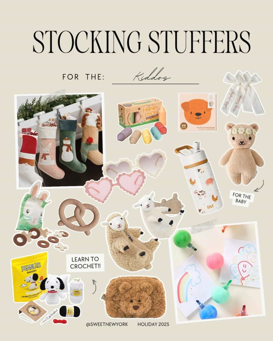 
Stocking Stuffer Ideas For Kids! Stocking fillers, kids stocking, kids stocking stuffers, little kid stocking, small toys for stocking, small gifts, stocking ideas 

 
