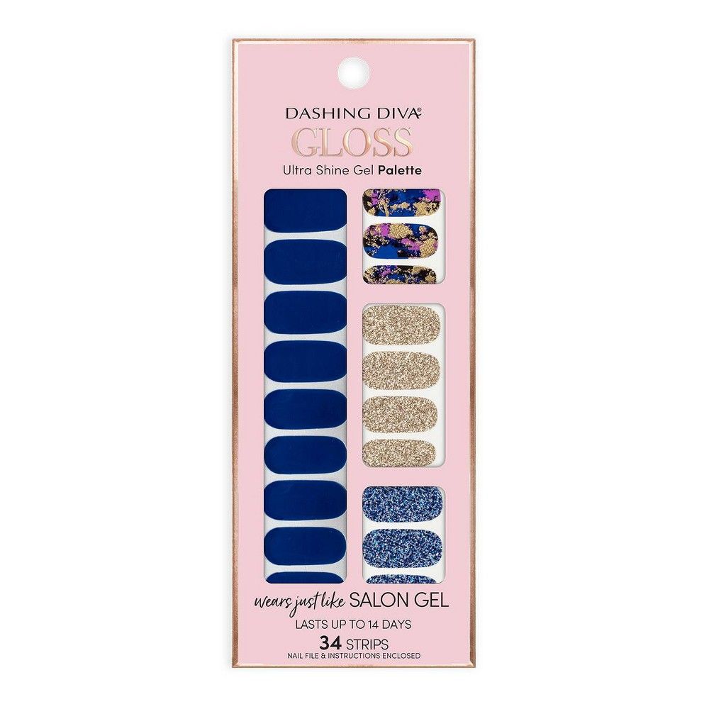 Dashing Diva Gloss Ultra Shine Gel Palette - Blue Vixon | Target