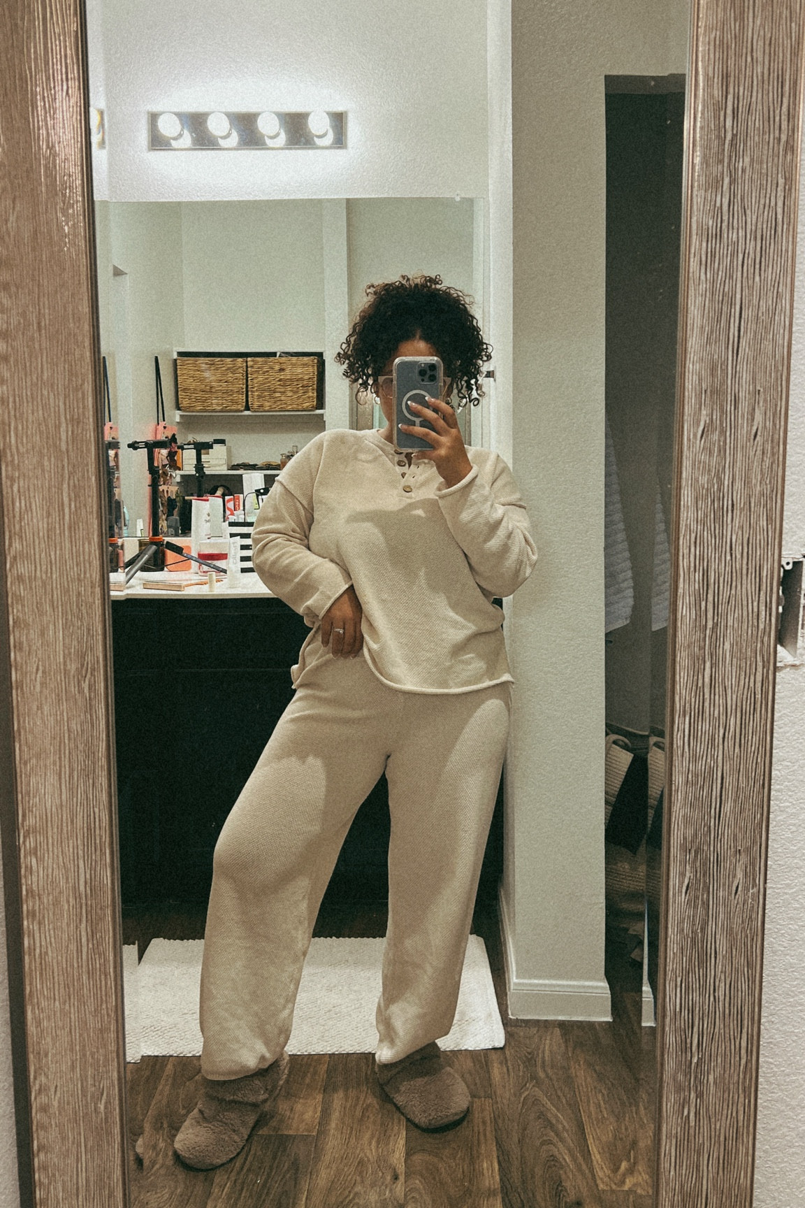 Cozy knit lounge set, neutral lounge set, waffle knit set, wfh loungewear, work from home looks

#LTKmidsize #LTKstyletip #LTKfindsunder50