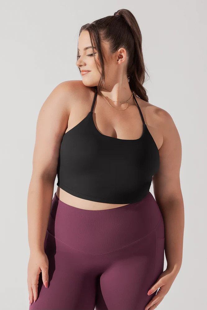 Flexy Crop Top - Black | POPFLEX