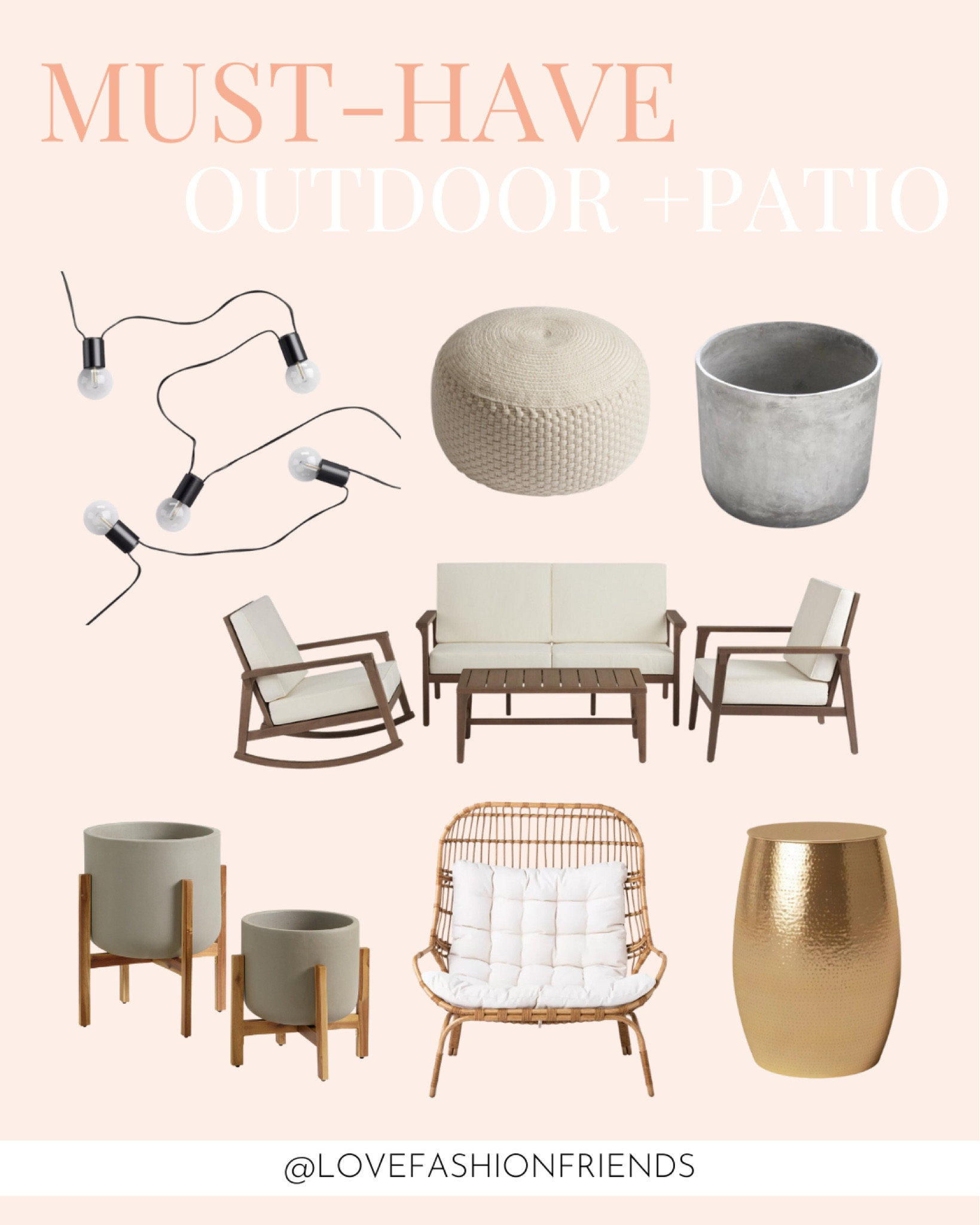 Outdoor decor, patio furniture, home 

#LTKunder100 #LTKhome