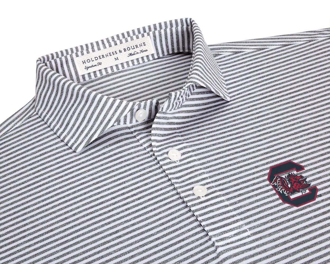 University of South Carolina Maxwell Shirt: Gray & White | Holderness & Bourne