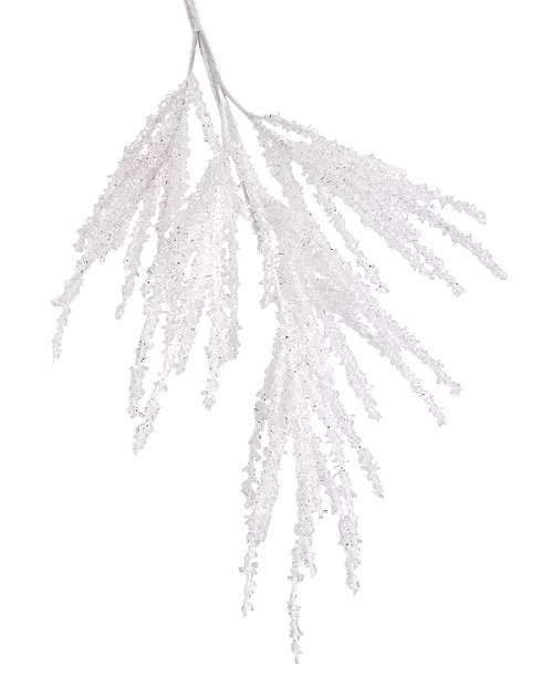 Holiday Lane Seaside Glitter Coral Branch Pick Ornament, Exclusively at Macy's - Macy's | Macy's