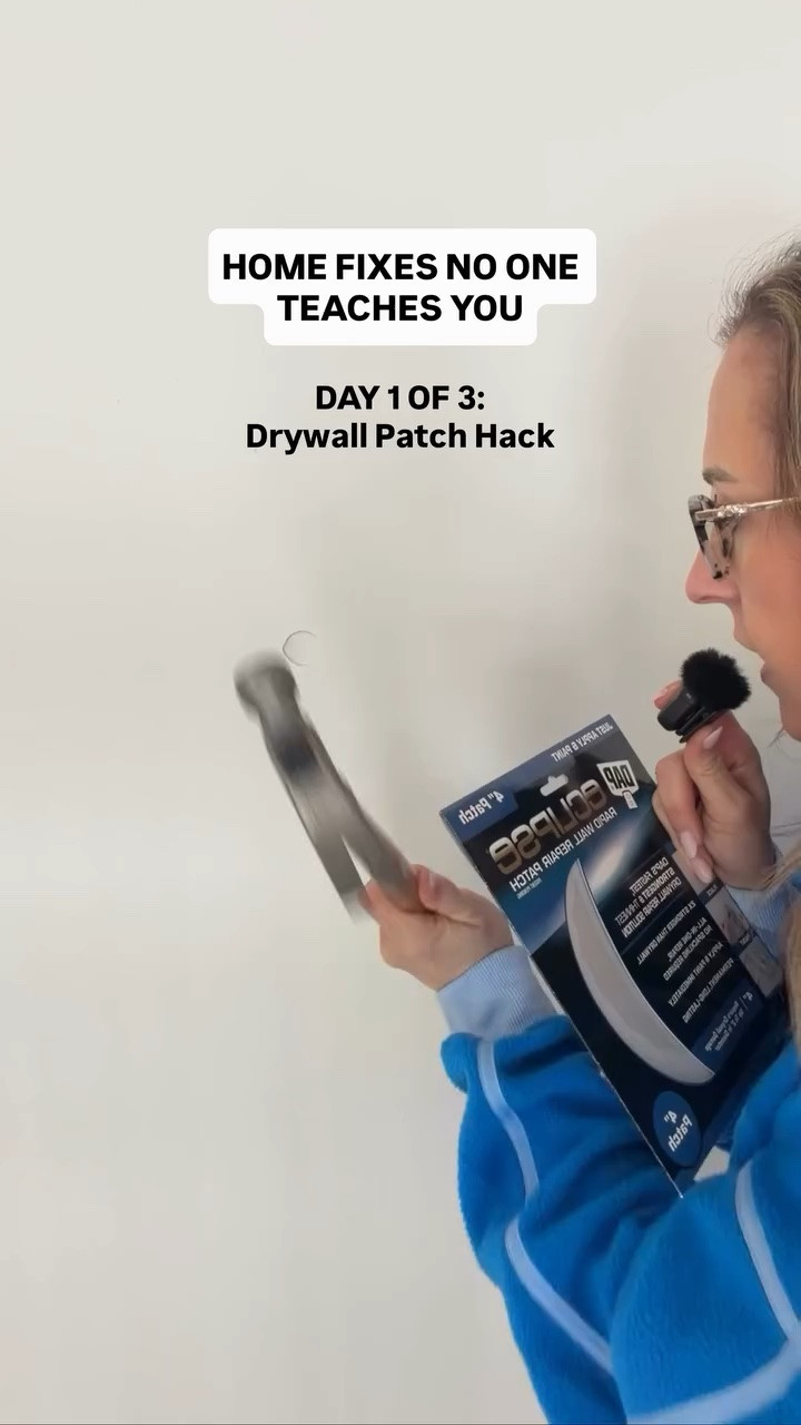 Day 1 of 3: Drywall Patch Hack ⚒️

That hole wasn’t going to fix itself… so I did. This $6 patch sticker is the thing no one tells you exists and it works every single time. 👏🏼

Day 2 drops tomorrow — follow so you don’t miss it 👀

#hometips #diyhome #homerepair

#LTKdayinmylife #LTKmomlife #LTKHome