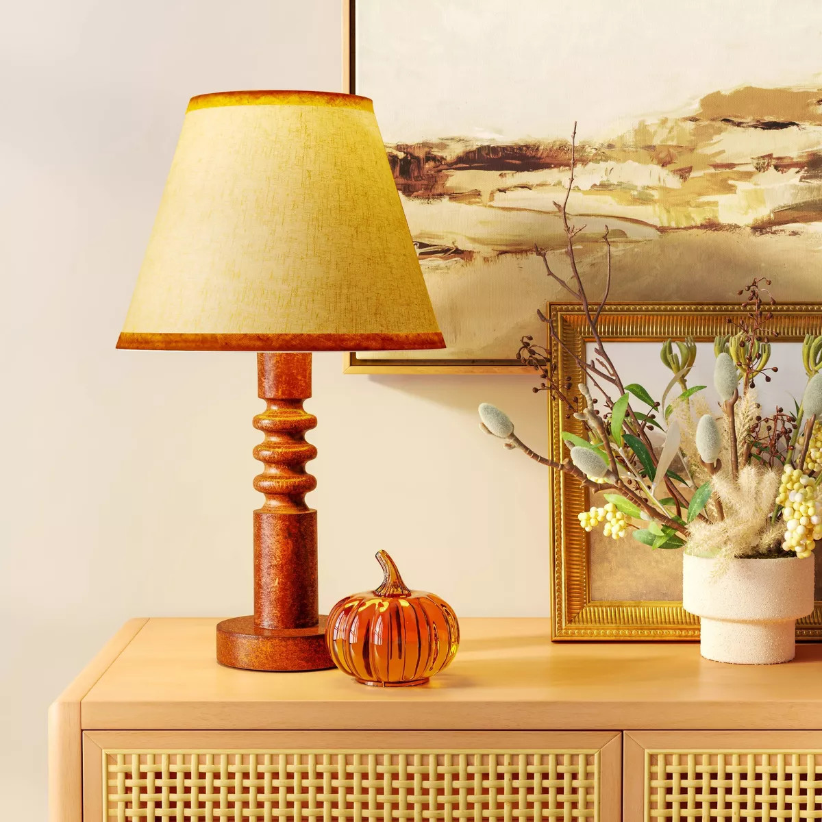Mid Tone Wood Table Lamp - Threshold\u2122 | Target
