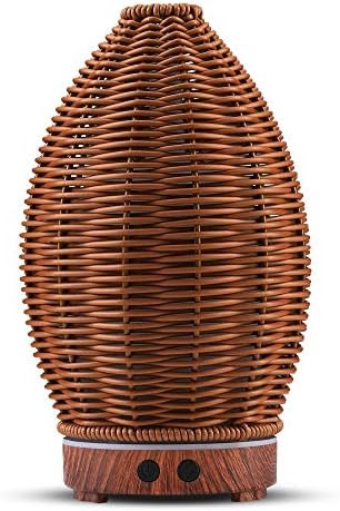 Essential Oil Diffuser, 150ML Rattan Ultrasonic Cool Mist Humidifier for Essential Oils with Wate... | Amazon (US)