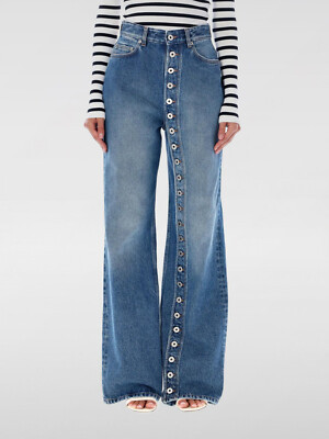 JEAN PAUL GAULTIER Fall/Winter 2024 Women's High Waist Jeans. 5 Pockets, Buttons | eBay US