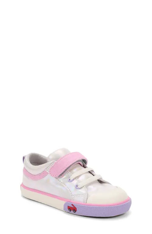 See Kai Run Kids' Kristin Sneaker in White Iridescent at Nordstrom, Size 11 M | Nordstrom