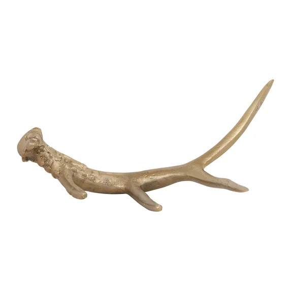 Creative Co-Op Aluminum Antler Décor, Gold Finish | Walmart (US)