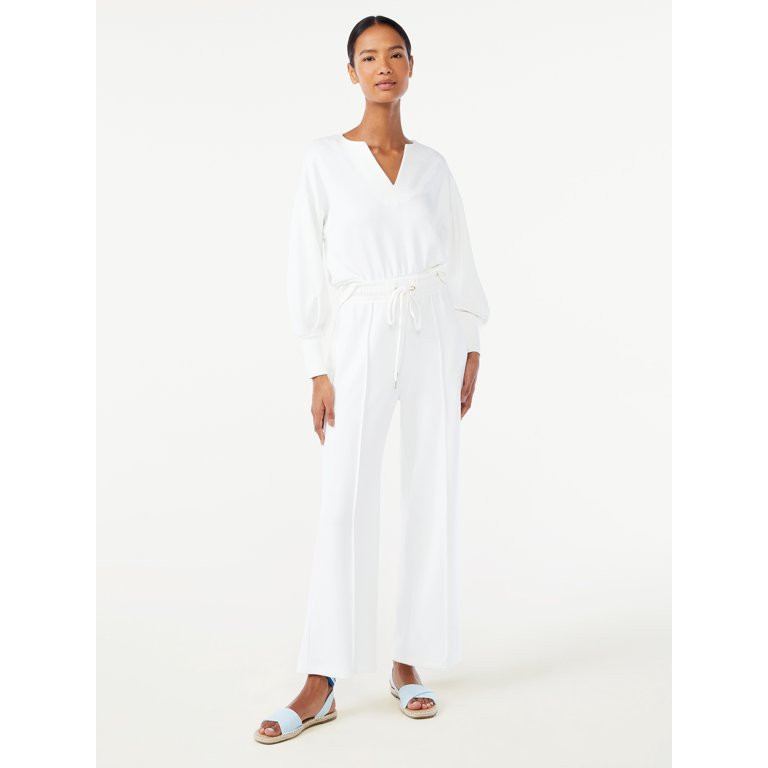 Scoop Women's Tie Front Track Pants | Walmart (US)