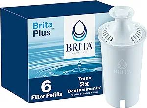 Brita Plus Water Filter, BPA-Free, High-Density Replacement Filter for Pitchers and Dispensers, R... | Amazon (US)