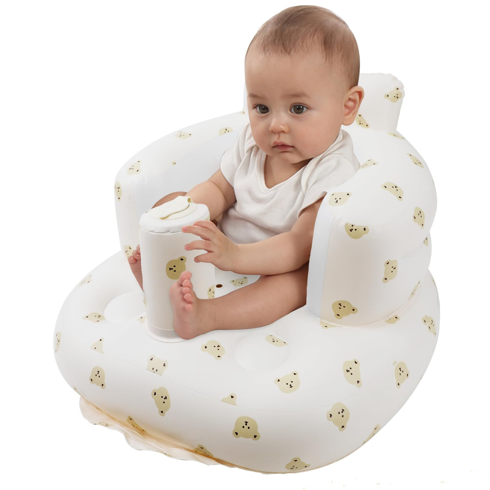Inflatable Baby Seat for Babies 3 Months and Up, Toddler Floor Seats for Sitting Up, Built in Air... | Amazon (US)