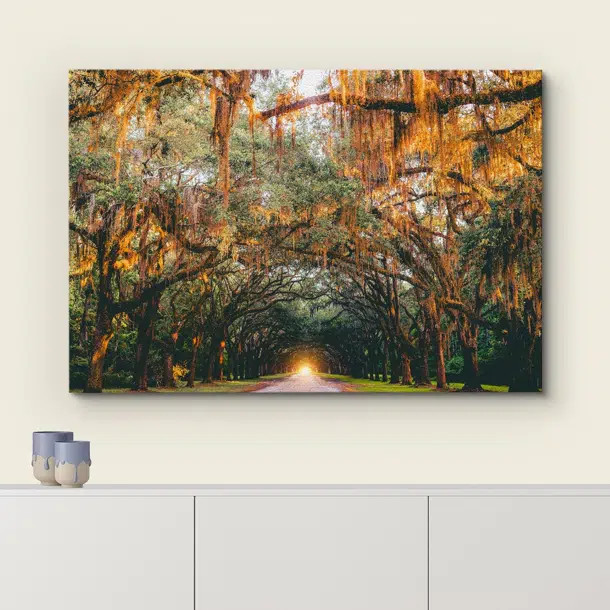 " Autumn Fall Orange Hanging Tree Canopy " | Wayfair North America