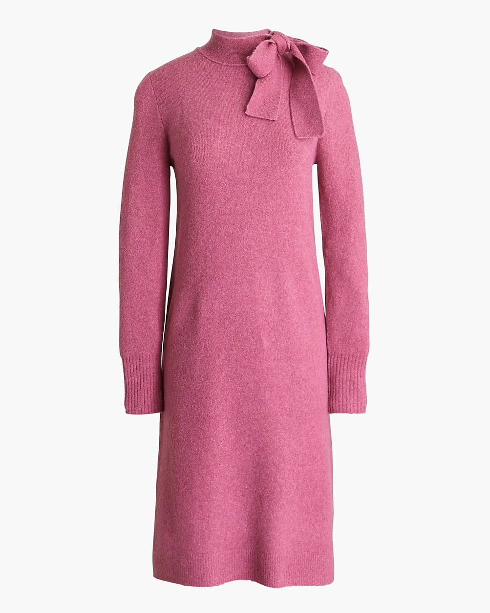 Bow-neck sweater-dress in extra-soft yarn | J.Crew Factory