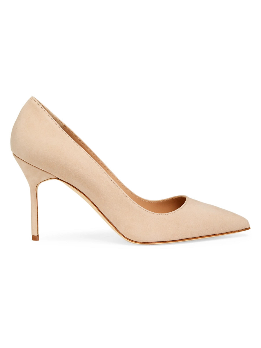 Women's BB 90MM Suede Pumps - Beige - Size 9.5 | Saks Fifth Avenue