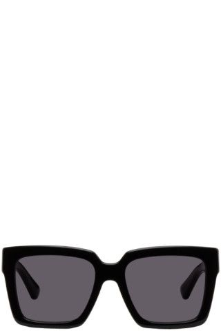 Bottega Veneta - Black Square Sunglasses | SSENSE
