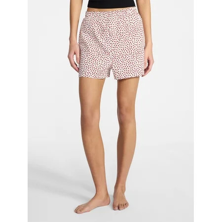 No Boundaries Sleepwear Cotton Boxer Shorts, 3'' Inseam, Women's XS-XXL | Walmart (US)