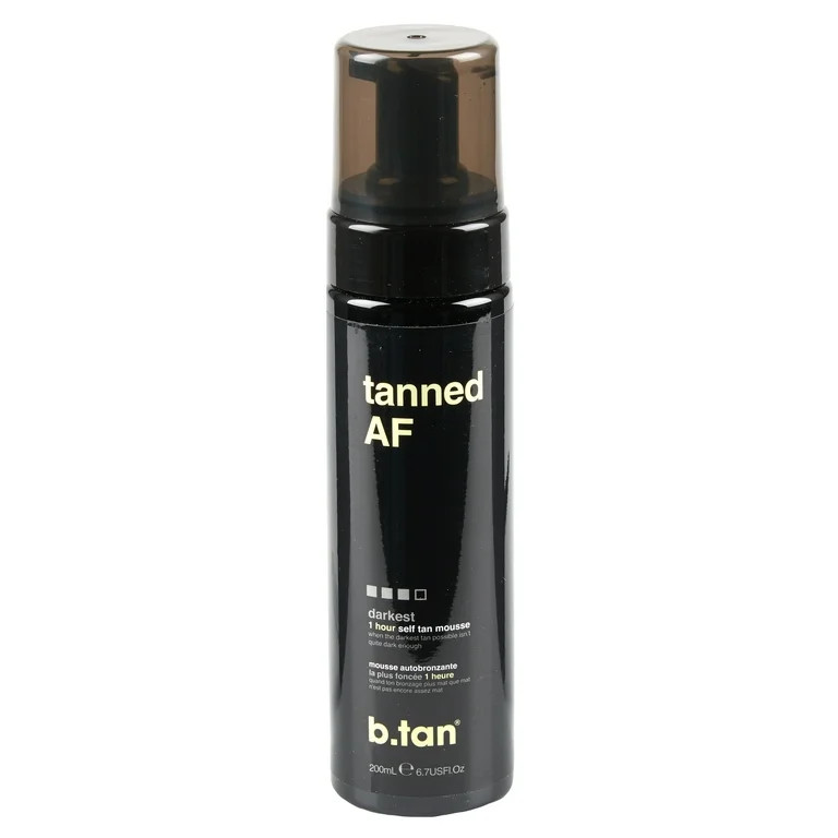 b.tan tanned AF... self-tan mousse, 6.7 fl oz | Walmart (US)