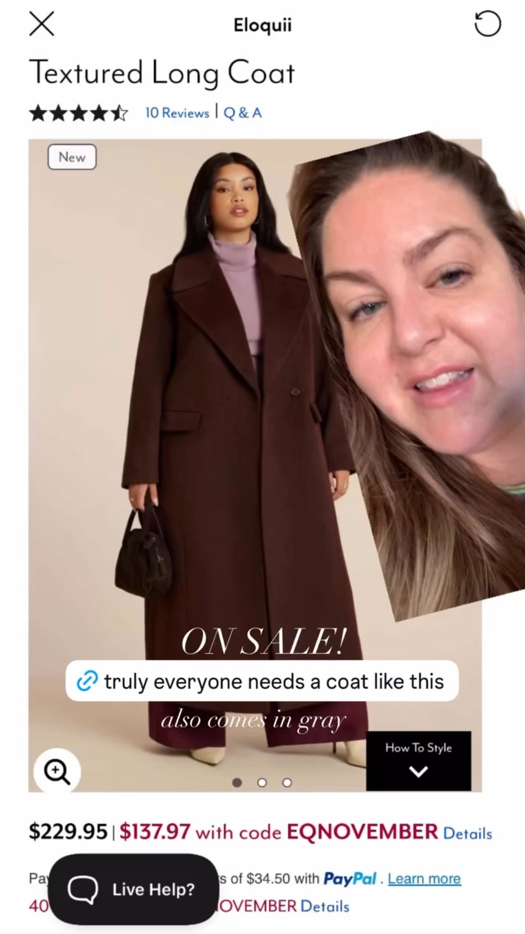 ON SALE! also comes in gray