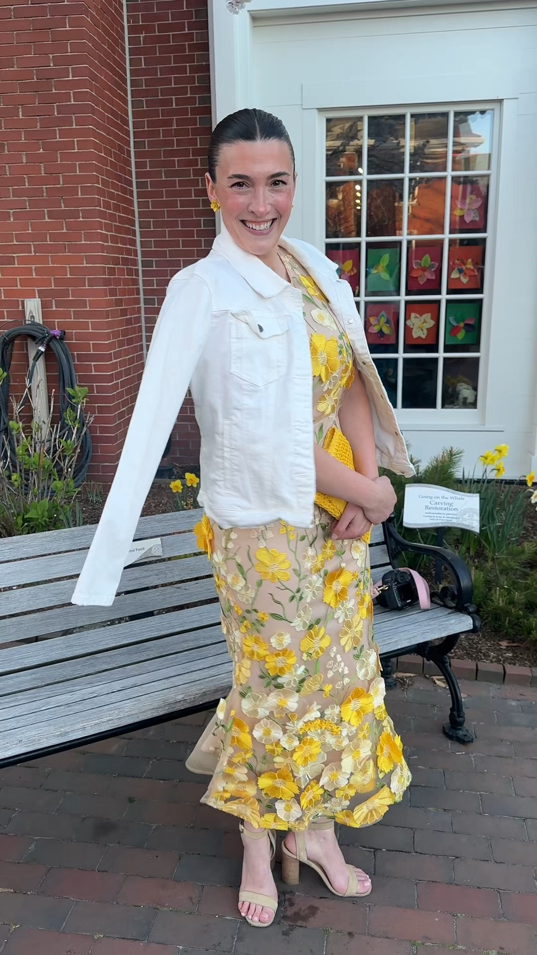 A beautiful spring look for Daffy Fest in Nantucket, Massachusetts.
