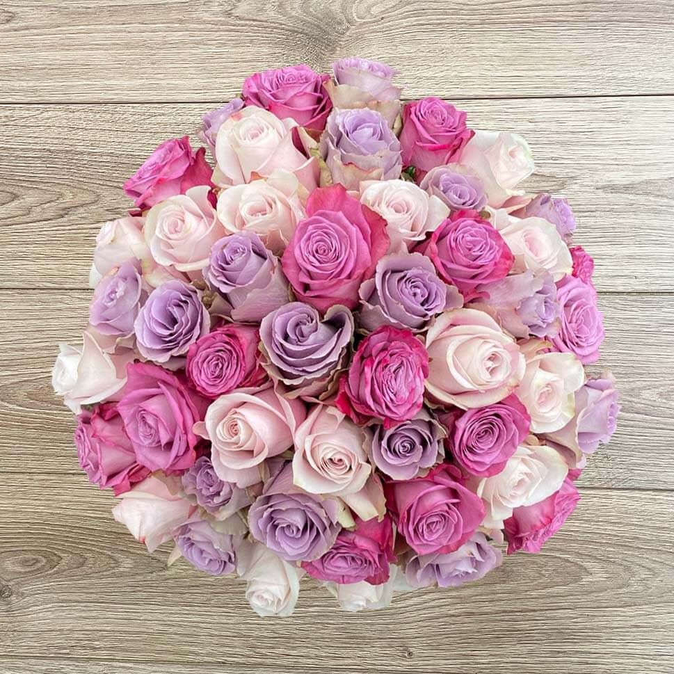 Cheshyre Pink Rose Bouquet | Pink Roses Delivery – Rosaholics | Rosaholics