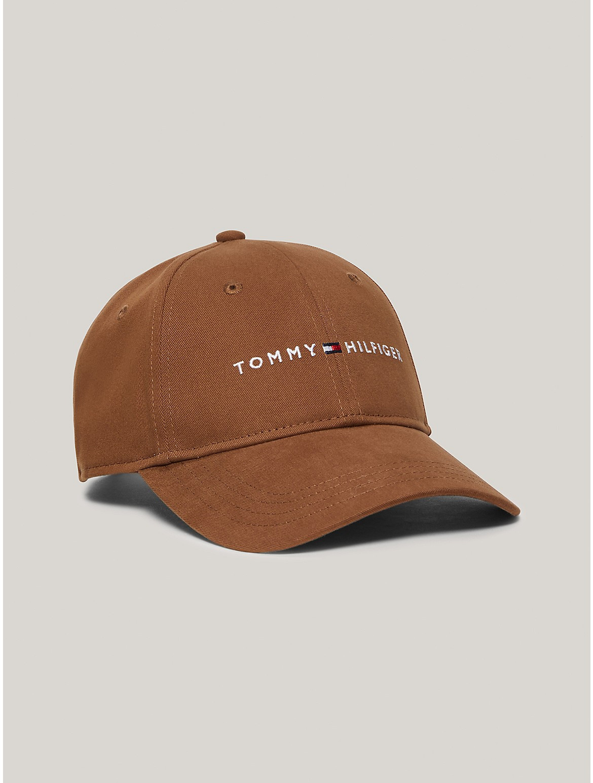 Tommy Hilfiger Men's Embroidered Tommy Logo Baseball Cap - Brown | Tommy Hilfiger (US)