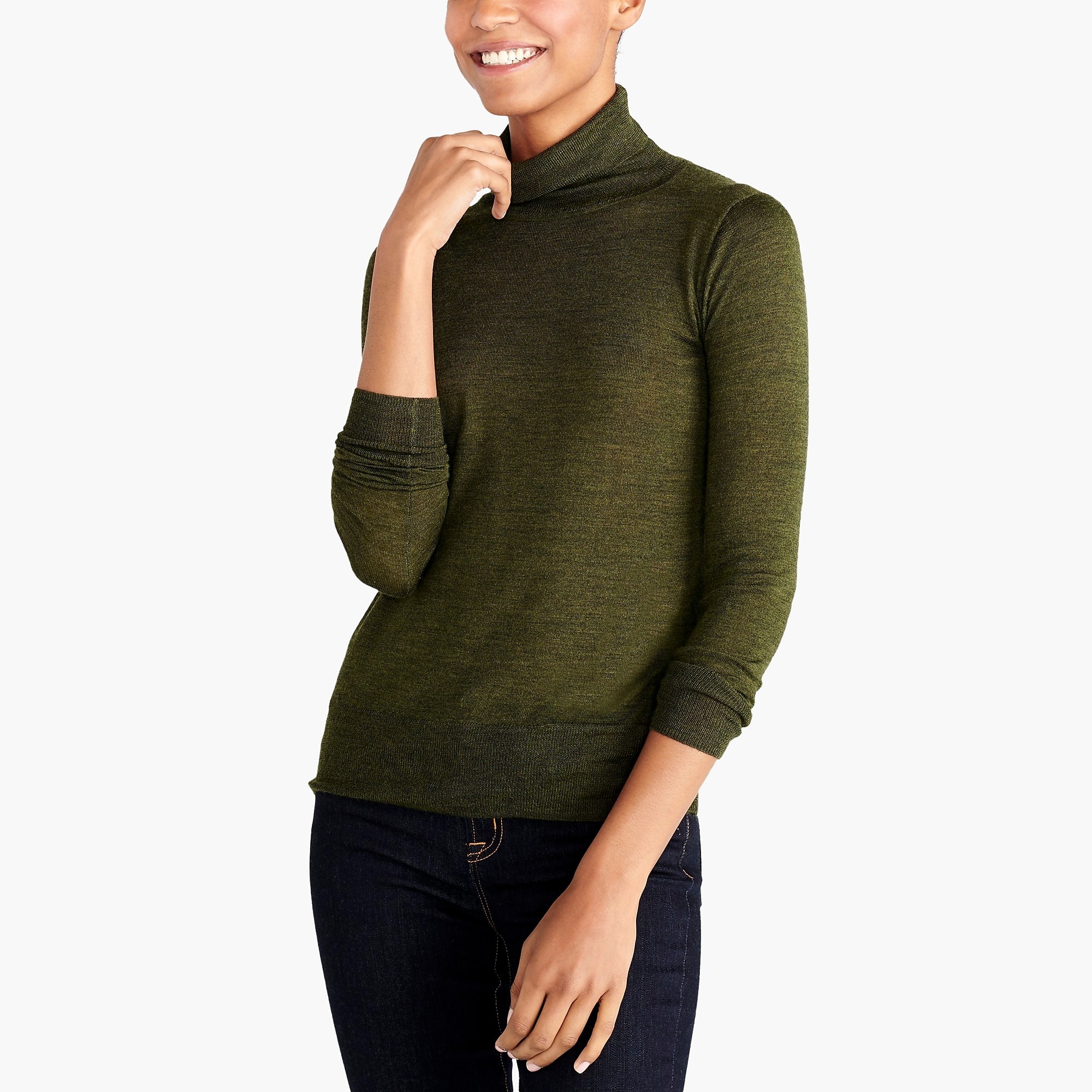 Merino wool turtleneck sweater | J.Crew Factory