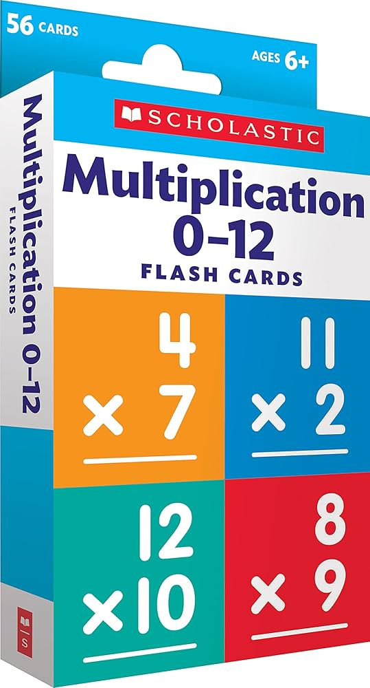 Scholastic Flash Cards: Multiplication 0-12 | Amazon (US)