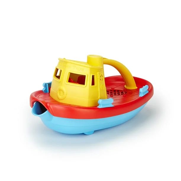 Green Toys Tugboat Bath Toy, Yellow Top | Walmart (US)