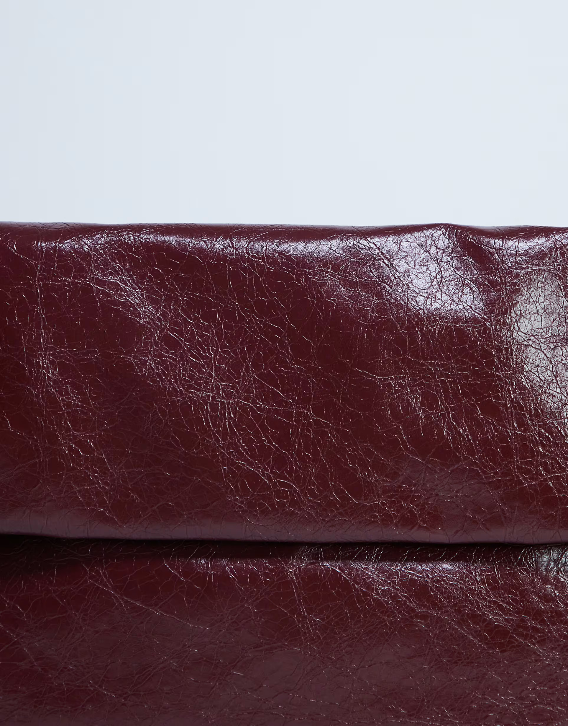 Topshop Georgia folded clutch grab bag in burgundy | ASOS | ASOS (Global)