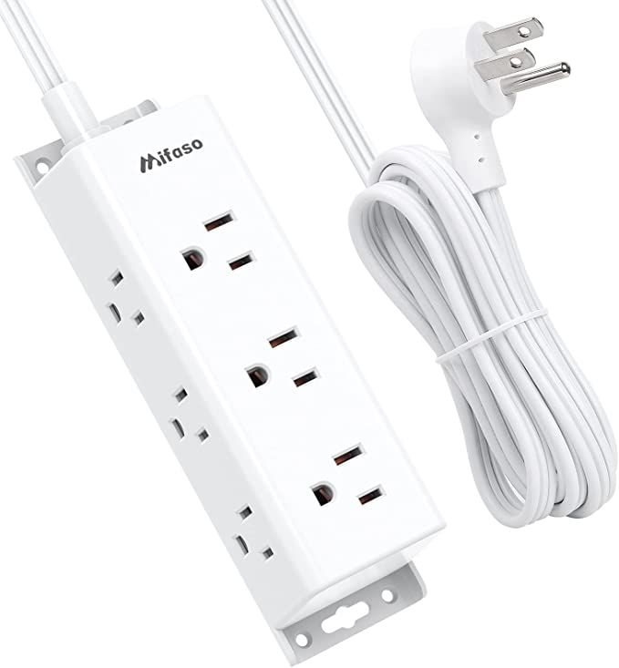 Surge Protector Power Strip - 9 Widely Spaced Multi Outlets, Wall Mount, 3 Side Outlet Extender w... | Amazon (US)