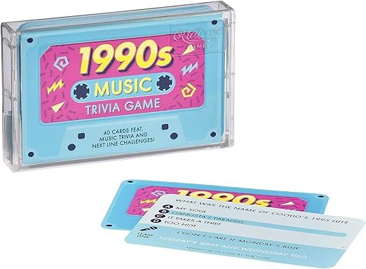 Ridley’s 1990s Music Trivia Card Game – Quiz Game for Adults and Kids – 2+ Players – Incl... | Amazon (US)