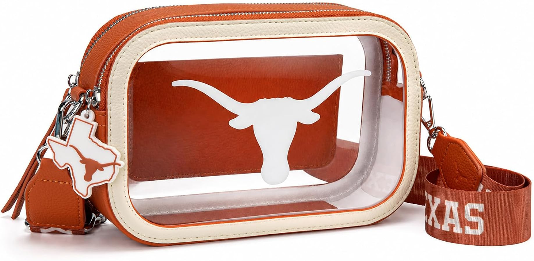 NCAA Clear Bag for Stadium Events - Stadium Approved Crossbody Bag, Clear Stadium Bag for Concert... | Amazon (US)