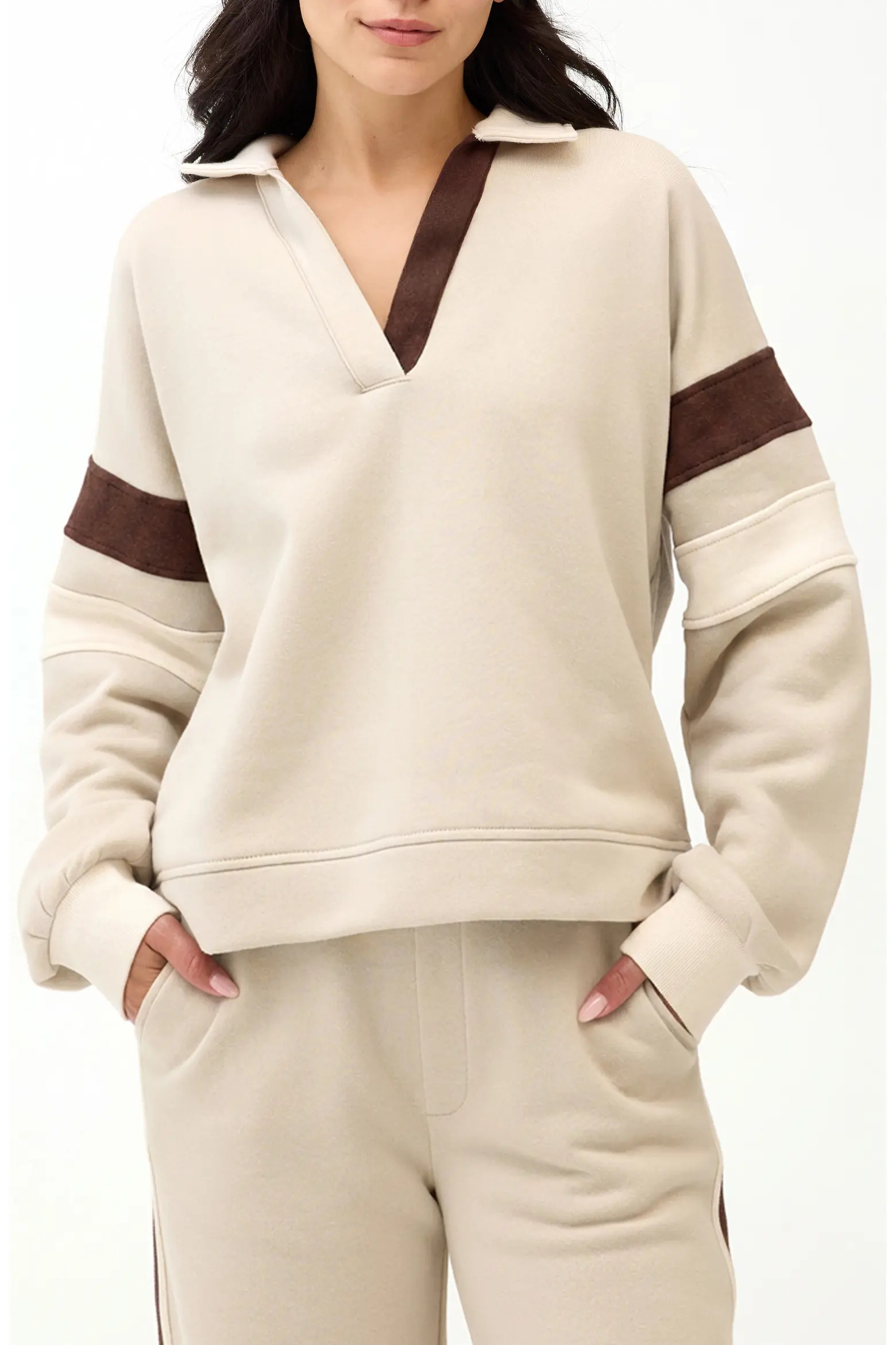 Lourdes Colorblock Fleece Sweatshirt (Women) | Nordstrom | Nordstrom