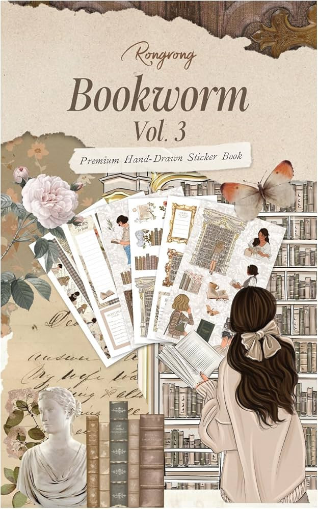Rongrong Bookworm Planner Stickers Book Volume 3 Theme for Planners, Calendars, Journals – Perf... | Amazon (US)